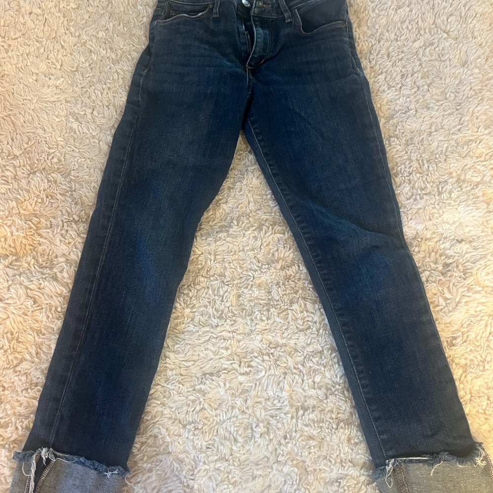 Joes crop cuffed jeans. Moderate stretch size 24